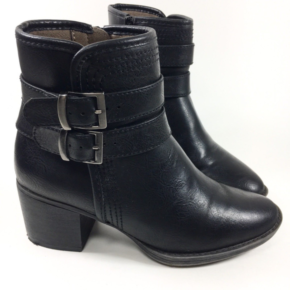 Naturalizer Shoes - Zarna Women's Black Ankle Boots Block Heel Sz 5